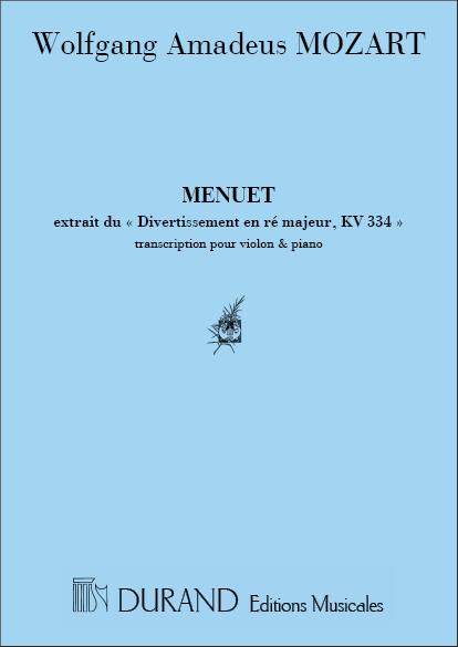 Menuet - Transcription Pour Violin & Piano - pro housle